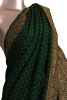 Pure Handloom Zari Butta Banarasi Crepe Silk Saree